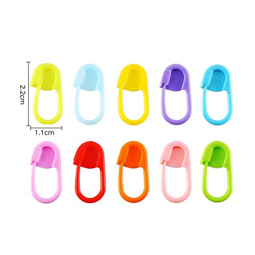 LOKIPA Crochet Locking Stitch Markers for Knitting 120pcs Mixed Color Stitch Marker Set Knitting Stitch Counter Needle Clips - Thumbnail 4
