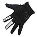 V-best Cycling Skeleton Gloves, Full Finger Skull Gloves Anti-Slip Touch Screen Bicycle Riding Gloves for Women and Men Motorcycle Gloves (Black, L)