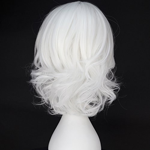 Miss U Hair Synthetic Girl's White Hair Short Curly Anime Cosplay Party Wig C161 - Image 4