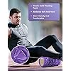 Glymnis-4-in-1-Foam-Rollers-for-Deep-Tissue-Muscle-Relax-Massage-with-1-Massage-Stick-and-2-Massage-Balls-Lightweight-Trigger-Point-Massage-Fitness-Physio-Gym-Purple Glymnis 4 in 1 Foam Rollers for Deep Tissue Muscle Relax Massage with 1 Massage Stick and 2 Massage Balls Lightweight Trigger Point Massage Fitness Physio Gym (Purple)