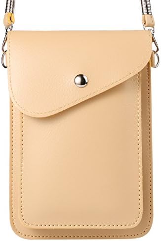 Women's PU Leather Wallet Purse Crossbody Shoulder Bag for LG G6 V30 / Zone 4 / Aristo 2 / Tribute Dynasty / Huawei P20 / Mate 10 / Nova 2 P10 Plus / Y7 Prime / Honor View 10 (Beige)