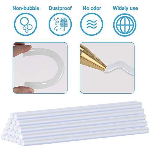 AONOKOY 60/100W Hot Glue Gun, Full Size (Not Mini) Dual Power Heavy Duty High Temp Melt Glue Gun Kit with 20 Pcs Glue Sticks(0.43'' x 5.9") for Arts & Crafts, Quick Repairs, Festival Decoration