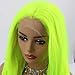 QD-Udreamy Neon Yellow Natural Wavy Lace Front Wigs Natural Looking Wig Replacement Wig Synthetic Hair Wigs for Women