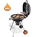 TACKLIFE Charcoal Grill, 22.5-Inch, BBQ Outdoor Picnic, Black