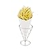 Restaurantware Conetek 11.5-Inch Eco-Friendly White Finger Food Cones: Perfect for Appetizers - Food-Safe Paper Cone - Disposable and Recyclable - 100-CT