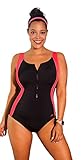 Aquabelle Women's Xtra Life Lycra Zip Swimsuit