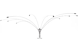 BIRD·B·GONE Bird B Gone - Bird Spider 360 Repellent - Deters Seagulls and Other Birds from Landing - Durable Weatherproof Design - for Boats, Docks, Roofs, Etc - Easy Installation - with PVC Base - 4ft