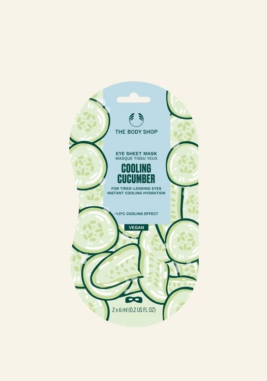 The Body Shop Cooling Cucumber Eye Sheet Masks (2 in each pack)