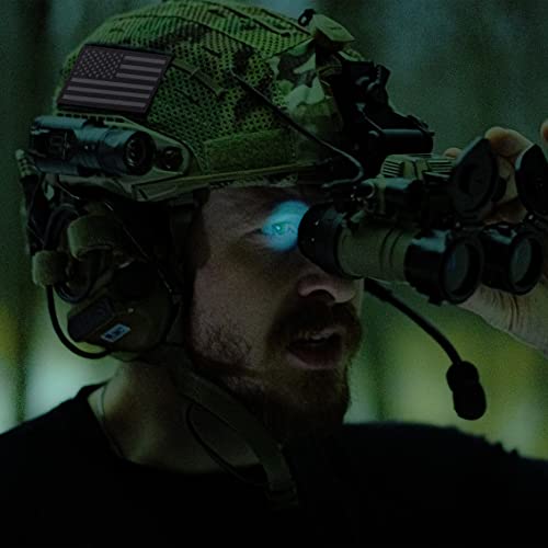 2Pcs IR Reflective Tactical Morale Flag Patch American Flag US United States of America Military Uniform Emblem Patches White & Balck