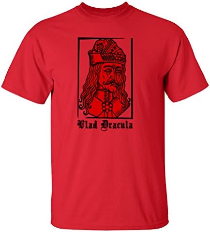 Dracula Vlad Tepes The Impaler T-shirt-red-3XL-F