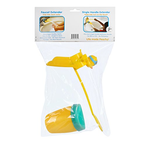 Aqueduck Faucet Handle Extender Set. Connects to Sink Handle and Faucet