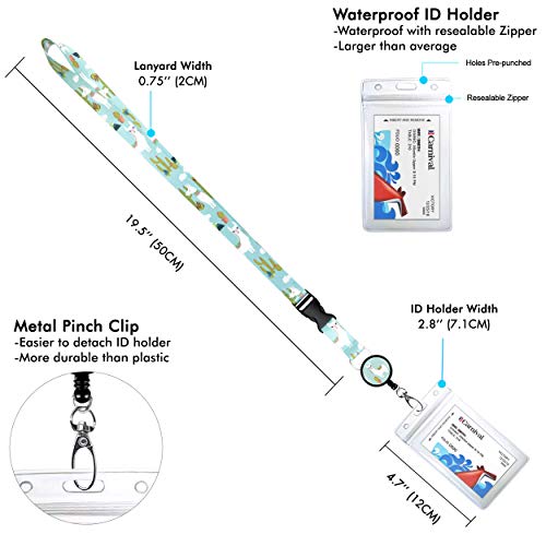 2-Pack Cruise Lanyard & Waterproof ID Key Card Holder Clip. Matching Retractable Badge Reel. Bonus Travel Organizer Bag. Essential Cruise Ship Accessories. Llama & Cactus