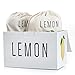 LEMON Wool Dryer Balls, All Natural, Eco-Friendly, Reusable Laundry Essentials, 12 pack - 6 white and 6 gray