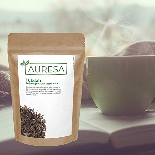 AURESA Schwarztee Tukdah | Second flush Darjeeling | Reichhaltig und gehaltvoll im Geschmack – Bild 4