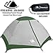 Hyke & Byke 1 Person Backpacking Tent with Footprint - Lightweight Yosemite One Man 3 Season Ultralight, Waterproof, Ultra Compact 1p Freestanding Backpack Tents for Camping and Hiking (Forest Green)