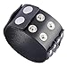 Jenia Genuine Leather Cuff Bracelet Punk Braided Bracelets Rock Leather Wristbands Religious Gothic Adjustable Wrap Bracelet for Men, Boy, Kids, Biker, Women Gifts
