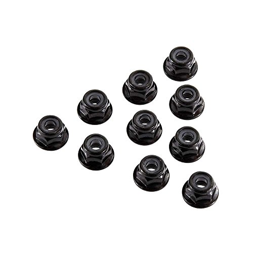 AXIAL Racing AX31250 Serrated Nylon Lock Nut Black 4mm (10)