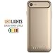 Alpatronix Battery Case for iPhone SE 2020/8/7/6S/6, Slim Protective Extended Charging Case with UL- Tested Battery Compatible with iPhone SE 2020, 8, 7, 6S/6 (4.7 inch) BX170 - Gold