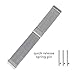 Amazfit Bip Band,ViCRiOR Magnet Lock Quick Release Milanese Loop Stainless Steel Replacement Watch Strap Bands for Xiaomi Huami Amazfit Bip, Silver