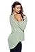 Dokotoo Womens Cold Shoulder Loose Knitted Sweater Top Blouse Medium Green