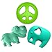 KUTE KEIKI Baby Teething Toys ★ 3 Multi-Colored Silicone Teether Toy Variety Pack ★ BPA FREE ★ Freezer & Dishwasher Safe ★ No Lead, Cadmium, or Heavy Metals ★ FREE BONUS: Teething Necklace Attachment