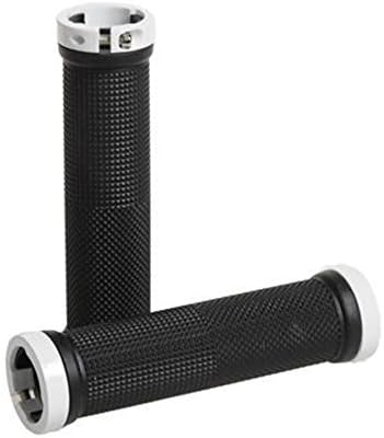 New One Pair Cycling BMX Double LOCK-ON Bicycle Bike Handlebar Bar Grips White