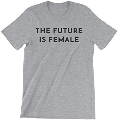 Famous Tops The Future is Female T-Shirt in Grey for Women - Feminist - Hillary - Women's Rights - Small