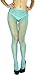 ToBeInStyle Women’s Sexy Vibrant Fine Classic Fishnet Full Footed Pantyhose - Queen Size - Turquoise