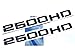Yoaoo 2Pack OEM Black 2500Hd 2500 Hd Nameplates Emblems Badges Glossy Compatible with Silverado Sierra
