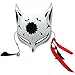 YangYong Kitsune Mask for Halloween Costume, Japanese Traditional Fox Cosplay Kabuki Masks Anime Masquerade Ball Party