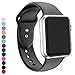 a8Miss Apple Watch Band, Silicone Replacement Iwatch Bands Series 1, Series 2,Series 3 (38mm S/M, Dark Gray)