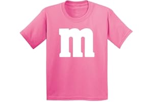 Veracco Letter M Halloween Costumes Youth T_Shirt Funny Halloween Team Group T-Shirt