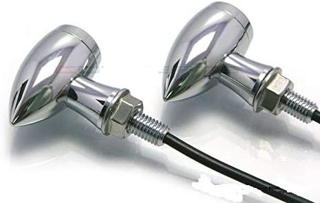Motorcycle Chubby Chrome Machined Aluminium Micro LED Indicators/Turn Signals