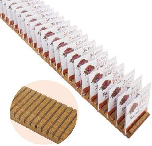 Name Badge Productions - 24 (L) x 3 1/2 (W) x 3/4 (H) Inch Wooden Badge Holder - 47 Badges - Oak Finish - One Per Package