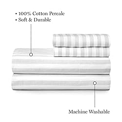 MARTHA STEWART Gilles Stripe King Sheet Set - 4
