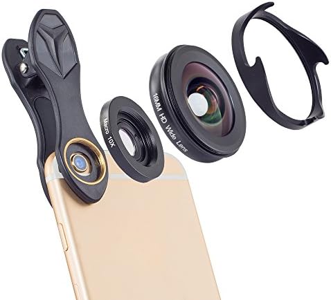ZLC Mobile phone lens, wide-angle macro polarizing filter gradient set universal external mobile phone lens 16 MM high-definition wide-angle lens for iphone xs max