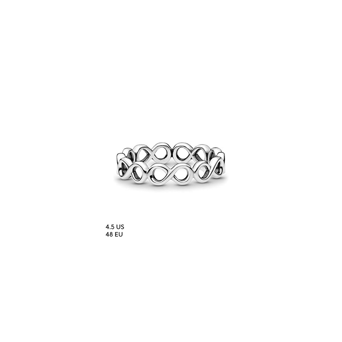 Pandora Jewelry Simple Infinity Band Sterling Silver Ring Promises