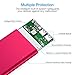 POWERADD Pilot 2GS 10000mAh Portable Charger, Dual USB Ports Power Bank 3.4A High-Speed Charge Compatible for iPhone Xs, XR,X, 8, 7 Plus, iPad, Samsung Galaxy and More - Red
