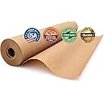 Brown Butcher Paper Roll (17.75 inches x 200 feet), Unbleached, Unwaxed & Uncoated for Smoking & Resting Meat by Paper Pros