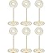 Shappy 24 Pack Wedding Table Name Number Holders Table Card Holder Stands Place Paper Menu Clips Picture Memo Note Photo Holder (Gold)