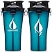 Hydra Cup - 30oz Dual Threat Shaker Bottle, Shaker Cup + Water Bottle, Leak Proof, Awesome Colors, Save Time & Be Prepared (Pack of 1, Shark Blue)