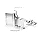 UHIBROS Jewelry Stainless Steel Classic Tuxedo Shirt Cufflinks for Men Unique Business Wedding White (Sliver)