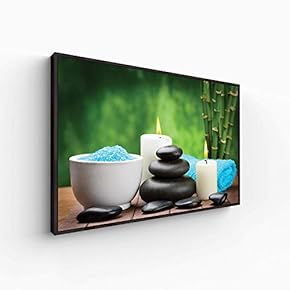 Floating Framed Canvas Wall Art for Living Room, Bedroom Spa Theme Canvas Prints for Home Decoration Ready to Hang - 16x24 inches