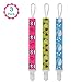 Pacifier Clip 3 Pack Baby Pacifier Holder Modern Design Teething Holder for Baby