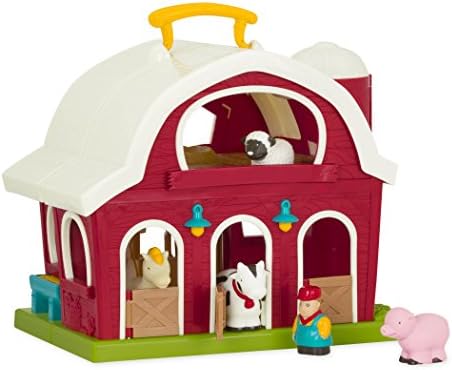 Battat Big Red Barn Animal Farm Playset For Toddlers 18m 6