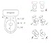 Alpha ONE Bidet Seat - Elongated - Non-Electric - Natural Water Spray - Ultra Low Profile - Powerful Spray - 1 Lever Controls Front and Rear Cleansing - Brass Valve and Fittings - Sturdy Sittable Lid