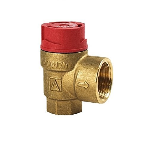 HYDROBIL Boiler Safety Pressure Release, Reducing Valve, 1/2" x 3/4" Female Thread, Temperature Range: -20°C to +160°C, Max. Working Pressure: 3 Bar, Versatile, CE Mark