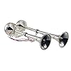 Pactrade-Marine-Boat-RV-Car-Stainless-Steel-Dual-Trumpet-Horn-Complete-Set-12V