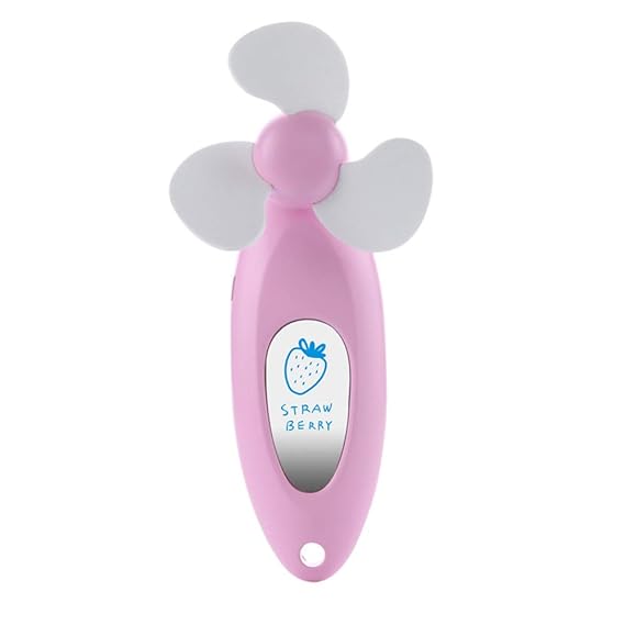 L&SH Handheld Elektrisch Mini Stummschaltung USB Aufladung Fan, Im Freien Reisen Schminkspiegel Hand Fan