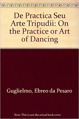 De Pratica Seu Arte Tripudii On The Practice Or Art Of Dancing By Guglielmo Ebreo Of Pesaro 1993 08 26 Hardcover Amazon Com Books